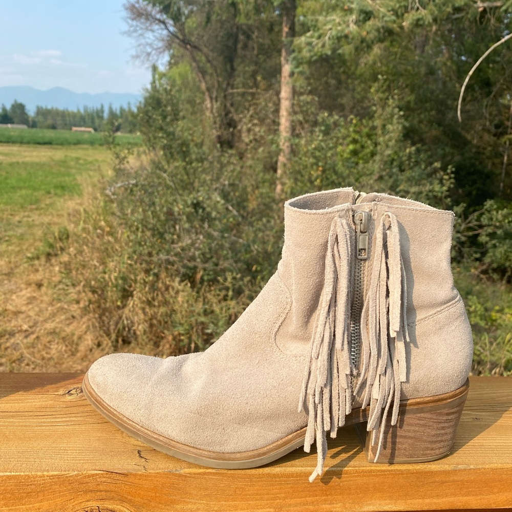 Mark Adam Fringe Suede Ankle Boots